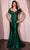 Ladivine CDS507 - Satin Shawl Evening Gown Mother of the Bride Dresses 2 / Emerald