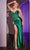 Ladivine CDS521 - Strapless V-Neck Evening Dress Prom Dresses 0 / Emerald