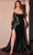 Ladivine CDS529C - Scoop Neck Gathered Waist Prom Gown Prom Dresses