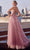 Ladivine CDS533 - Floral V-Neck Evening Dress Prom Dresses