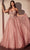 Ladivine CDS536 - Lace Applique Strapless Prom Gown Prom Dresses