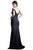 Ladivine CF158 - Off Shoulder Gown in Stretch Crepe Evening Dress Evening Dresses