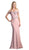 Ladivine CF158 - Off Shoulder Gown in Stretch Crepe Evening Dress Evening Dresses