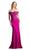 Ladivine CF158 - Off Shoulder Gown in Stretch Crepe Evening Dress Evening Dresses XS / Magenta