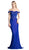 Ladivine CF158 - Off Shoulder Gown in Stretch Crepe Evening Dress Evening Dresses XS / Royal