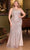 Ladivine CH077 - Fully Sequin Asymmetric Evening Gown Pageant Dresses L / Red