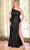 Ladivine CH077C - Ruched Sequin Sleeveless Prom Gown Prom Dresses 2X / Wine