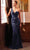 Ladivine CH182 - One Shoulder Sequin Evening Gown Evening Dresses XXS / Navy