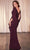 Cinderella Divine CH386 - Cape Sleeve High Slit Prom Dress Prom Dresses