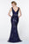 Ladivine CH552 - Sequined with Deep V-Neck Evening Dress Evening Dresses