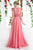 Ladivine CJ218 - Applique Bateau Chiffon Bridesmaid Dress Bridesmaid Dresses