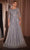 Ladivine CK2401 - Bateau Neck Embroidered Evening Gown Mother of the Bride Dresses