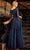 Ladivine CK2401 - Bateau Neck Embroidered Evening Gown Mother of the Bride Dresses