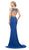 Ladivine CK39 - Beaded Two Piece Halter Neck Prom Dress Prom Dresses