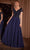 Ladivine CL07 - Short Sleeve Embellished Bodice Evening Gown Mother of the Bride Dresses