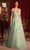 Ladivine CM347 - Glitter Embroidered Sleeveless Prom Gown Ball Gowns 2 / Sage
