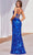 Ladivine CM350 - V-Neck Slit Evening Dress Prom Dresses