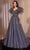 Ladivine CM359 - Sheer Back Ruffled Sleeve Ballgown Ball Gowns