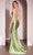 Ladivine CM368 - Rhinestone Strapless Sheer Bodice Prom Gown Prom Dresses