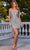 Ladivine CM375 - Strapless Fringe Detailed Cocktail Dress Cocktail Dresses