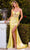 Ladivine CM378 - Strapless Crystal Bead Evening Dress Prom Dresses