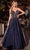 Ladivine CM379 - Plunging Neck Heat set Stone Embellished Prom Gown Prom Dresses