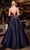 Ladivine CM379 - Plunging Neck Heat set Stone Embellished Prom Gown Prom Dresses