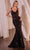 Ladivine CR381 - Sequin Ornate Mermaid Evening Gown Formal Gowns 8 / Burgundy