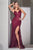 Ladivine CR844 - Emellished Prom Gown with Slit Evening Dresses