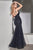 Ladivine CR844 - Emellished Prom Gown with Slit Evening Dresses