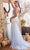 Ladivine CR874 - Beaded V-Neck Mermaid Prom Gown Prom Dresses