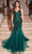 Ladivine CR874 - Beaded V-Neck Mermaid Prom Gown Prom Dresses