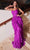 Ladivine CZ0027 - Ruffled A-Line Evening Dress Evening Dresses 2 / Orchid