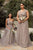 Ladivine ET320 - Pleated Top A-Line Gown Prom Dresses 4 / Sand