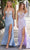 Ladivine J4304 - Rhinestone-Embellished Sheer Bodice Prom Gown Prom Dresses