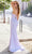 Ladivine J4304 - Rhinestone-Embellished Sheer Bodice Prom Gown Prom Dresses