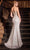 Ladivine J4305 - V-Neck Sheer Corset Prom Gown Prom Dresses