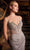 Ladivine J4305 - V-Neck Sheer Corset Prom Gown Prom Dresses