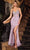 Ladivine J4305 - V-Neck Sheer Corset Prom Gown Prom Dresses