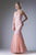 Ladivine KC1701 - Lace Sweetheart Neck Prom Gown Special Occasion Dress 10 / Navy Nude