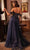 Ladivine KV1126 - Off-Shoulder Floral Applique Prom Gown Evening Dresses