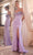 Ladivine OC020 - Rhinestone Embellished Off-Shoulder Prom Gown Prom Dresses 2 / Lavender