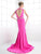 Ladivine P107 - Deep V-Neck Beaded Accents Evening Gown Evening Dresses