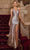 Ladivine SF117 - Beaded Halter Gown Prom Dresses 0 / Champagne Gold