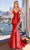 Ladivine Y036 - Sleeveless Fitted Bodice Prom Gown Prom Dresses 2 / Red