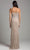 Lara Dresses 29904 - Sleeveless Beaded Prom Dress Evening Dresses 10 / Nude/Silver