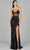 Lara Dresses 9951 - Corset Detail Evening Dress Special Occasion Dress 00 / Black/Gunmetal