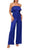 Liv Foster ML1E208227 - Ruffled Fold Over Strapless Jumpsuit Formal Pantsuits