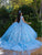 Lizluo Quince 26089 - Beaded Tulle Detail Ballgown Special Occasion Dress