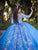 Lizluo Quince 26093 - Sweetheart Floral Applique Embellished Ballgown Special Occasion Dress